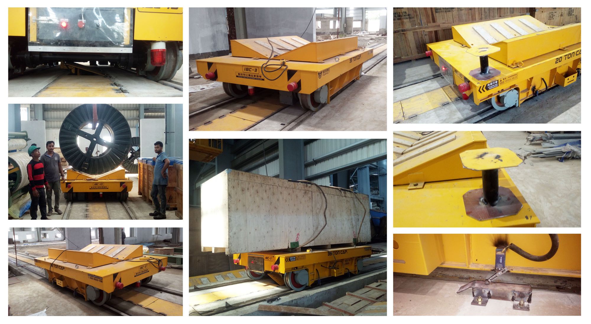 石料粗碎鄂式破碎机 滑触线搬运车现场